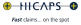 The Brand logo of HICAPS.