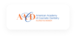 Logo of American Academy of Cosmetic Dentistry.